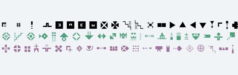 Znak Symbols W95 Two