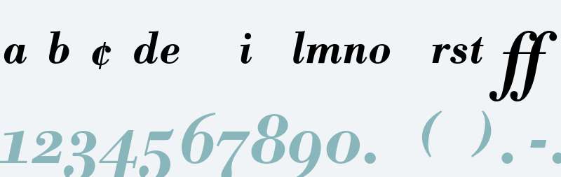 Bodoni BE Medium Italic Expert