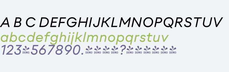 FSP DEMO - neue Radial D Italic