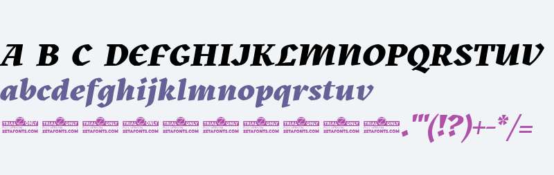 Kitsch Trial Extrabold Italic