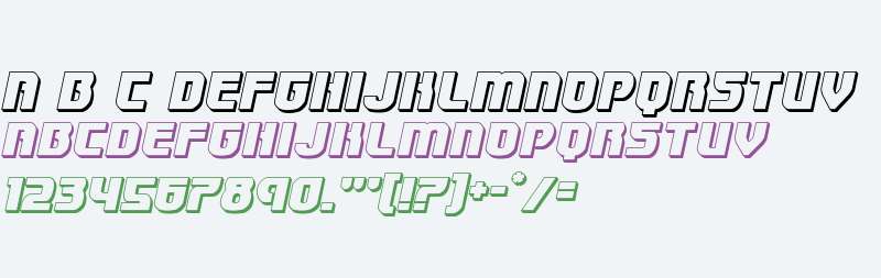 Speedwagon 3D Italic