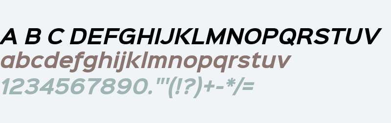 Sinkin Sans 700 Bold Italic