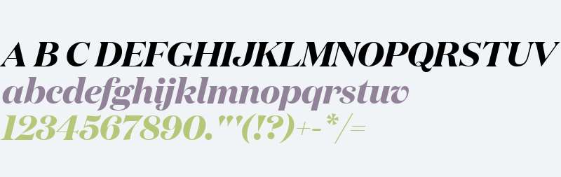 Domaine Display Bold Italic Regular