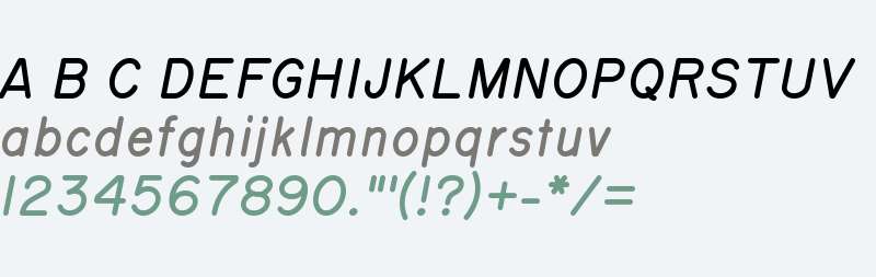 Routed Gothic Half Italic