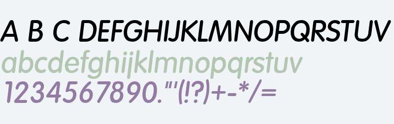 Elementary SF Bold Italic