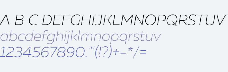 MullerUltraLightItalic