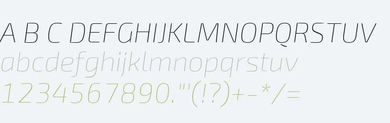Ezarion Thin Italic