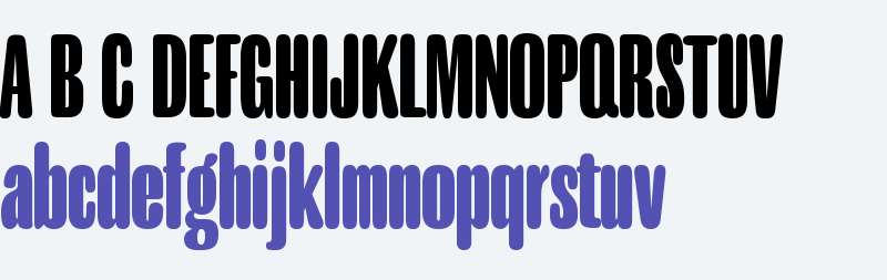 MFEK Sans Rounded UltraCondensed Black