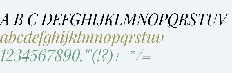 Manulife JH Serif Optimized Italic