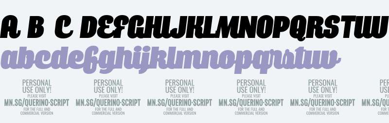 Querino Script Italic PERSONAL USE