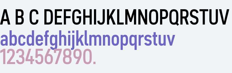 Neue DIN Trial SemiCond SemiBold