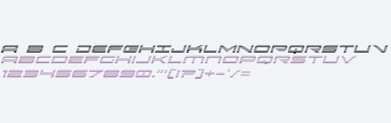 Oramac Gradient Italic