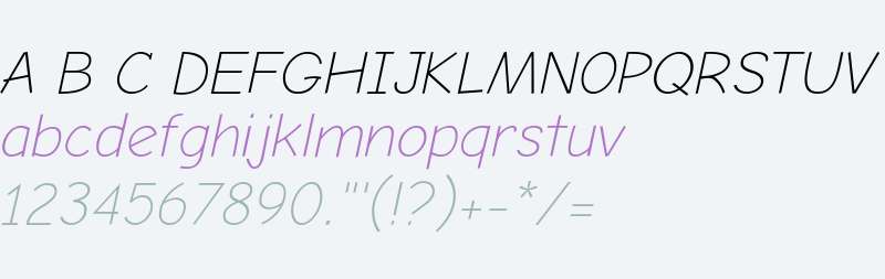 Comic Neue Angular Light Italic