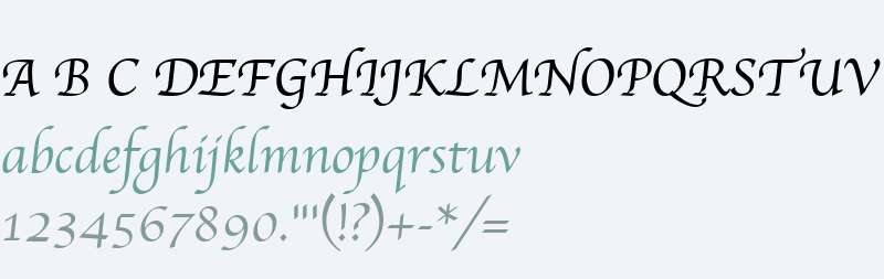 Apple Chancery Italic
