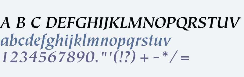 ITC Tiepolo Std Bold Italic