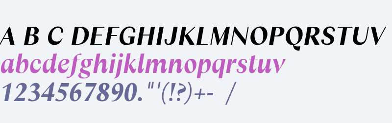 Columbia Sans W Display Bold Italic