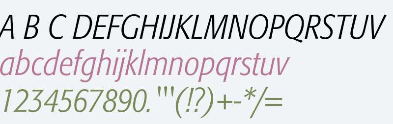 Formata Light Condensed Italic