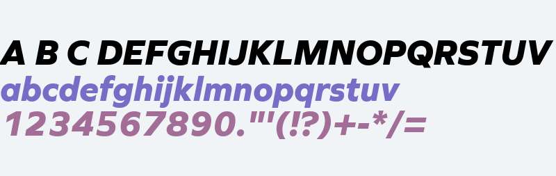 Graphie W03 ExtraBold Italic