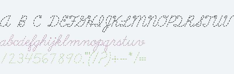 AbcCursiveDotted