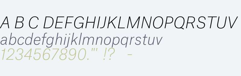 Atlas Grotesk LCG Thin Trial