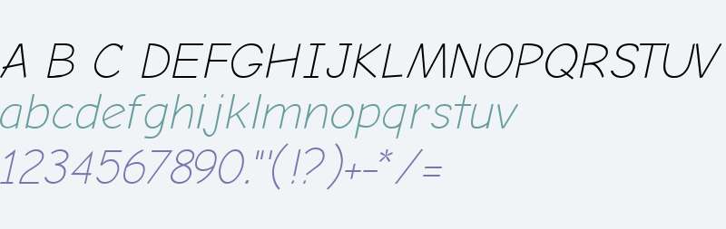 Comic Neue Angular Light Oblique