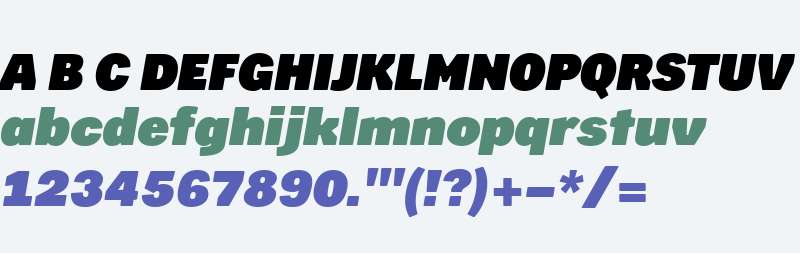 Skilt Gothic W04 Ultra Italic