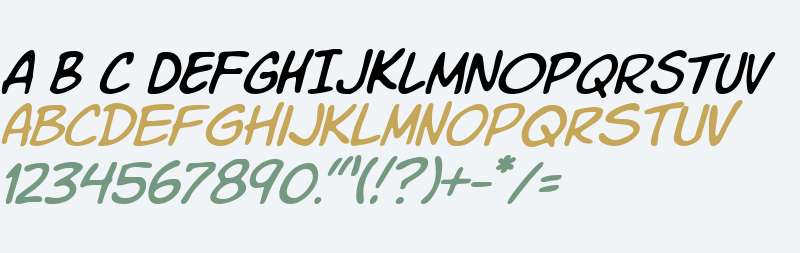 Komika Slim Italic