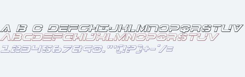 7th Service 3D Italic