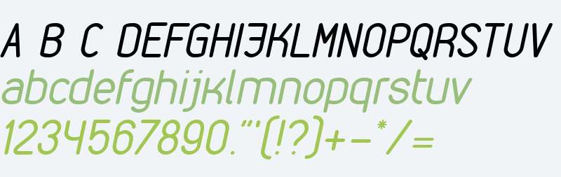 VDS Compensated Light Italic