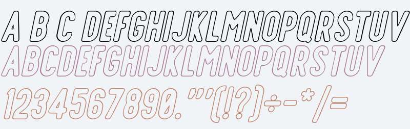 Offlander Outline Italic