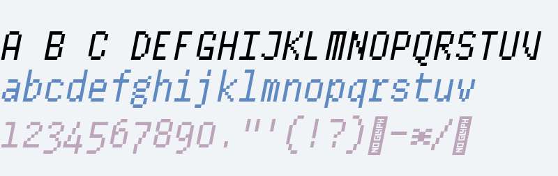 Conta Pixel Italic