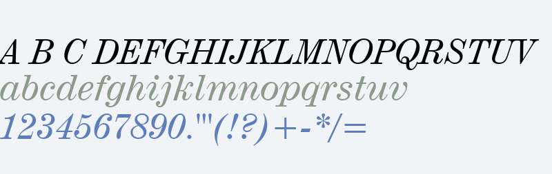 Century725 BT Italic