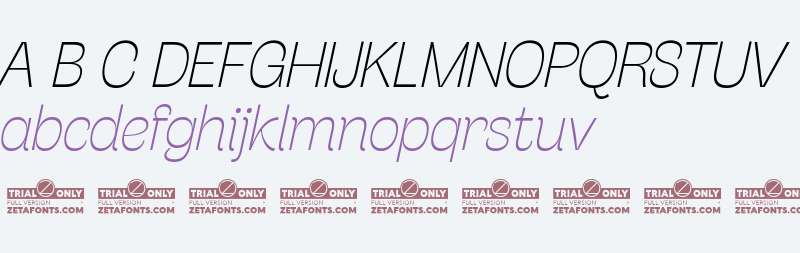 Stinger Trial Thin Italic