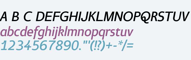 Taste W01 Medium Italic