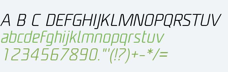 Unicod Sans W03 Light Italic