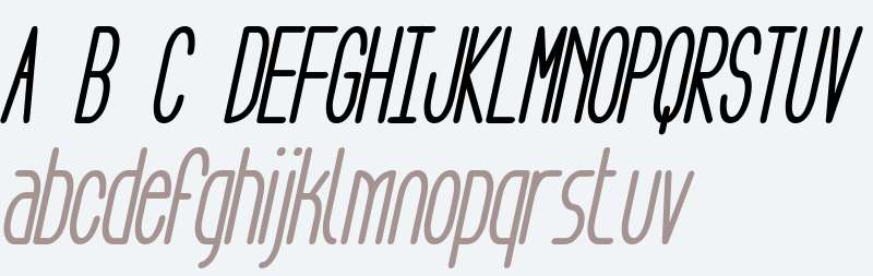 Aeg Flyon Now bold cursive Italic