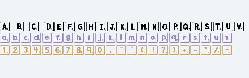 DJB Letter Game Tiles 2