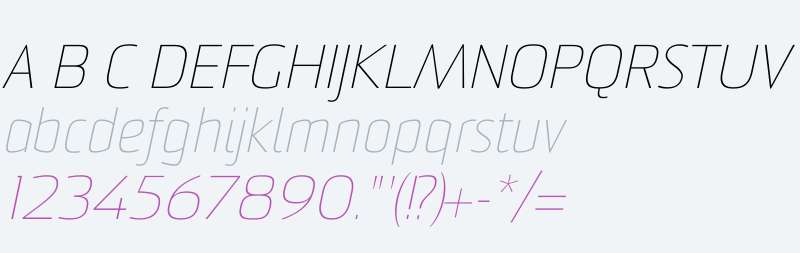 Sommet W01 Thin Italic