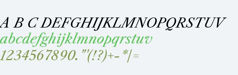 Libre Caslon Text Italic