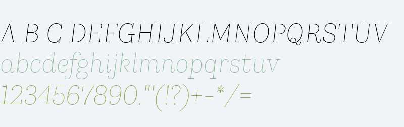 KazimirText Thin Italic