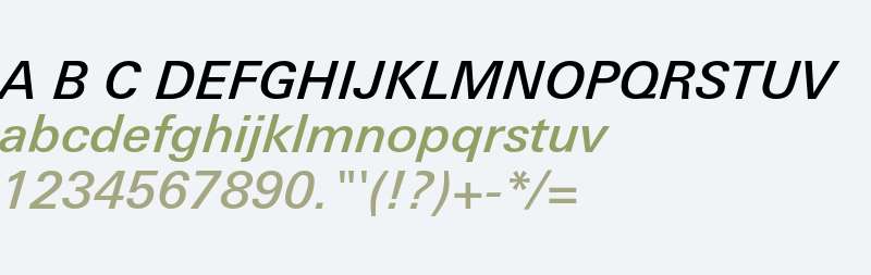 LinotypeUnivers-BasicMediumItalic