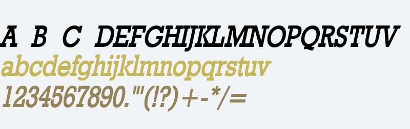 Geo 986-Condensed Bold Italic