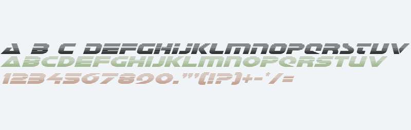 Galant Gradient Italic