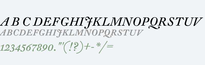 DTLFleischmannTCaps-Italic