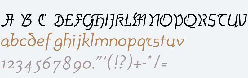 AmherstGothicSplit LT Std Rg Italic