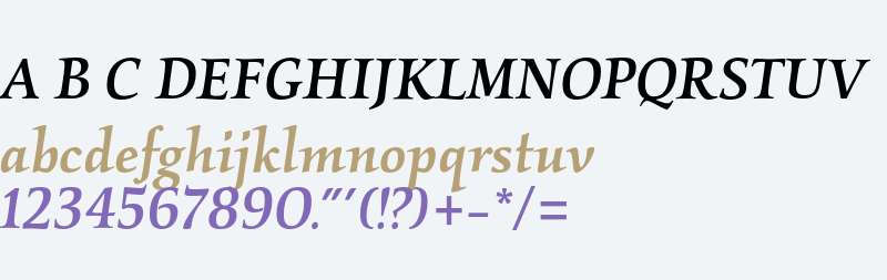 Kallos ITC Std Medium Italic