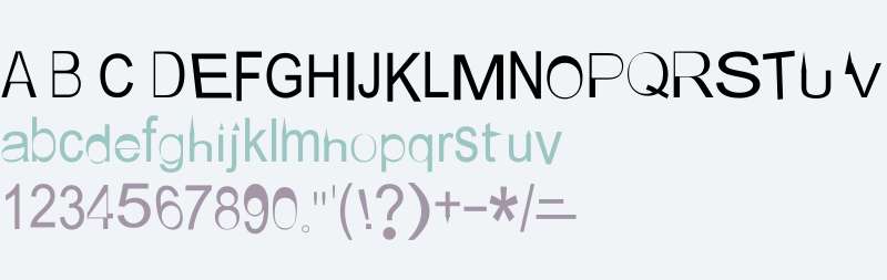 AEZ not your mom's ariel font