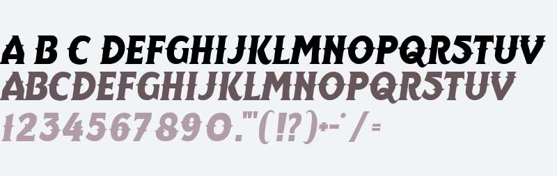 Wiltshire Deco Italic