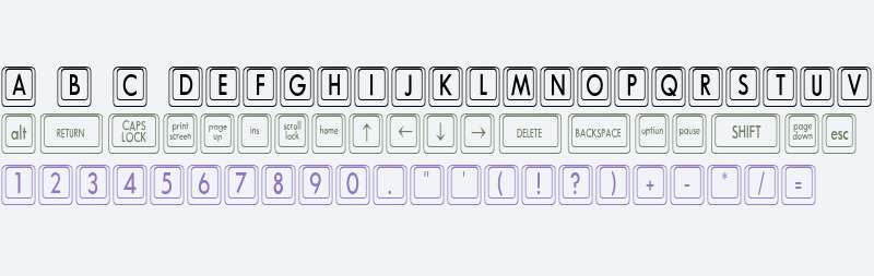 Keyboard KeysCn Condensed