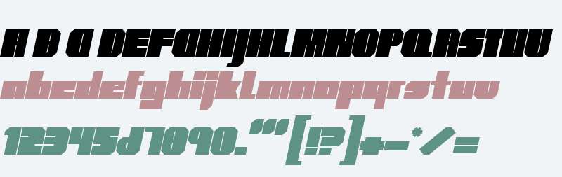 SuperBolD W00 Italic